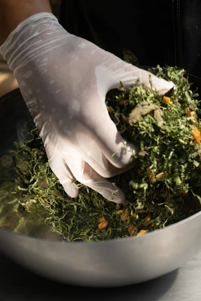 SHADE_Botanicals_-_Loose_Leaf_Tea_Blends_-_Blending_Process_at_Production_Kitchen_-_Pandan_Panacea_Ingredients