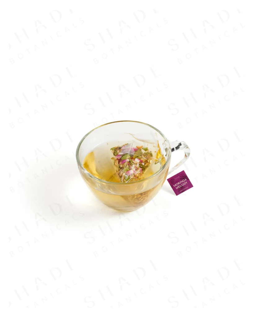 SHADE_Botanicals_-_Tea_Bag_with_Loose_Leaf_Tea_Blends_-_Drinking_Lifetyle_-_Moringa_Melody_Variant