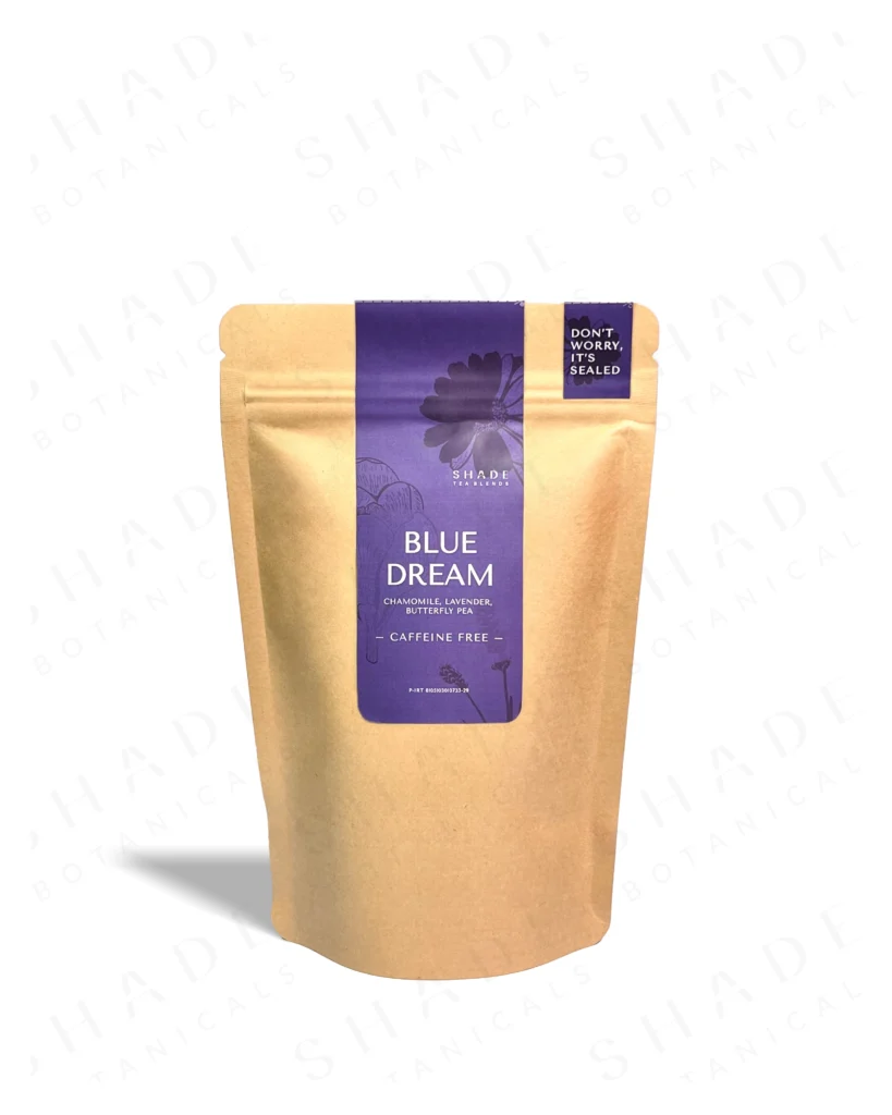 SHADE_Botanicals_-_Loose_Leaf_Tea_Blends_-_Drinking_Lifetyle_-_Travel_Pack_-_Blue_Dream_Variant