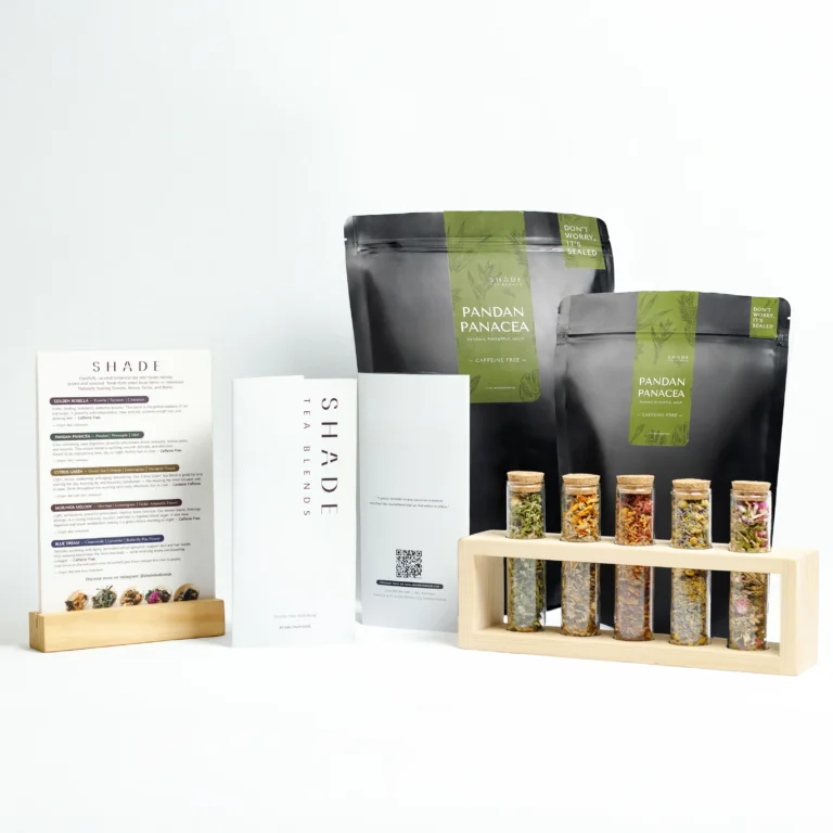 SHADE_Botanicals_-_Loose_Leaf_Tea_Blends_-_Wholesale_Black_Bag_Packaging_for_Business_Collaboration_-_Complete_Variant